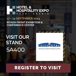 HOTEL & HOSPITALITY EXPO SAUDI ARABIA 2024</br> 17 - 19 September, 2024</br> Stand 5A400, Riyadh Front Exhibition & Conference Centre</br>